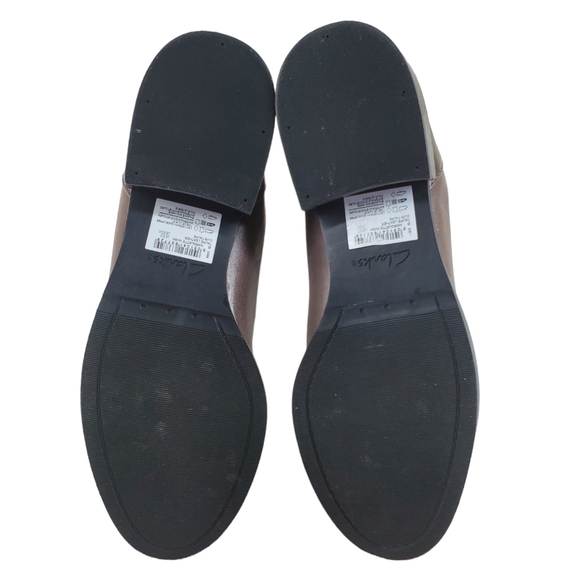 Clarks Narrative Marquette Wish Chelsea Boots Ankle Womens 8.5 M Taupe Leather - Picture 10 of 14